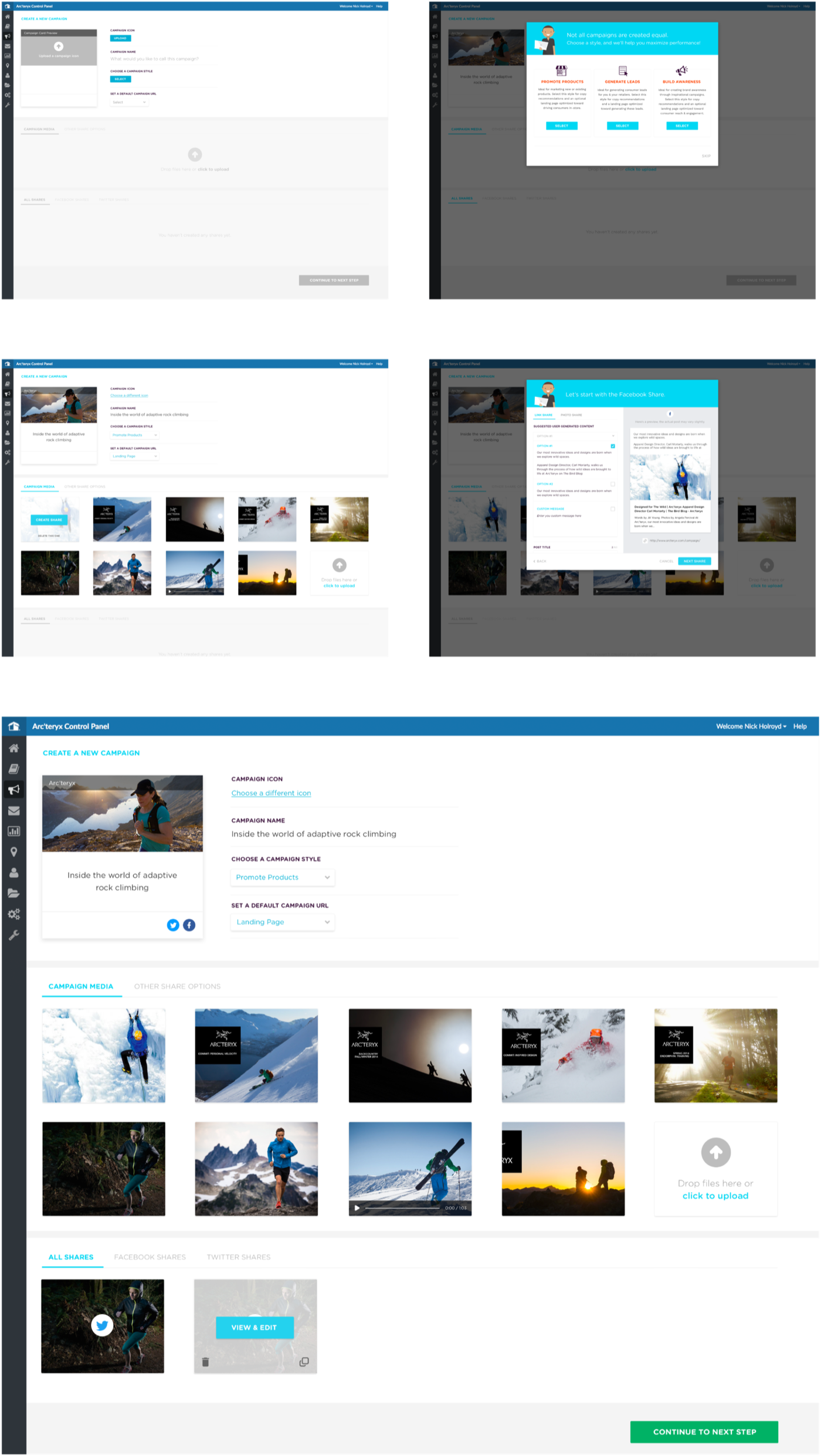 PromoBoxx campaign creation experience