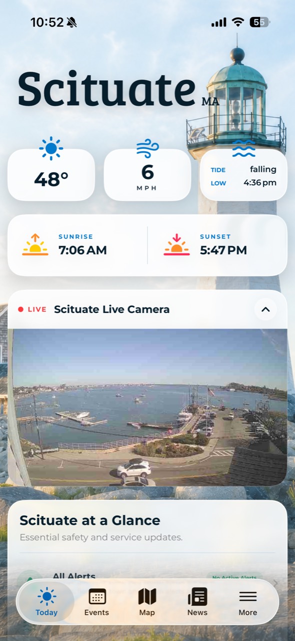Scituate local guide screen